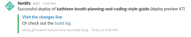 netlify deploy preview slack notifications