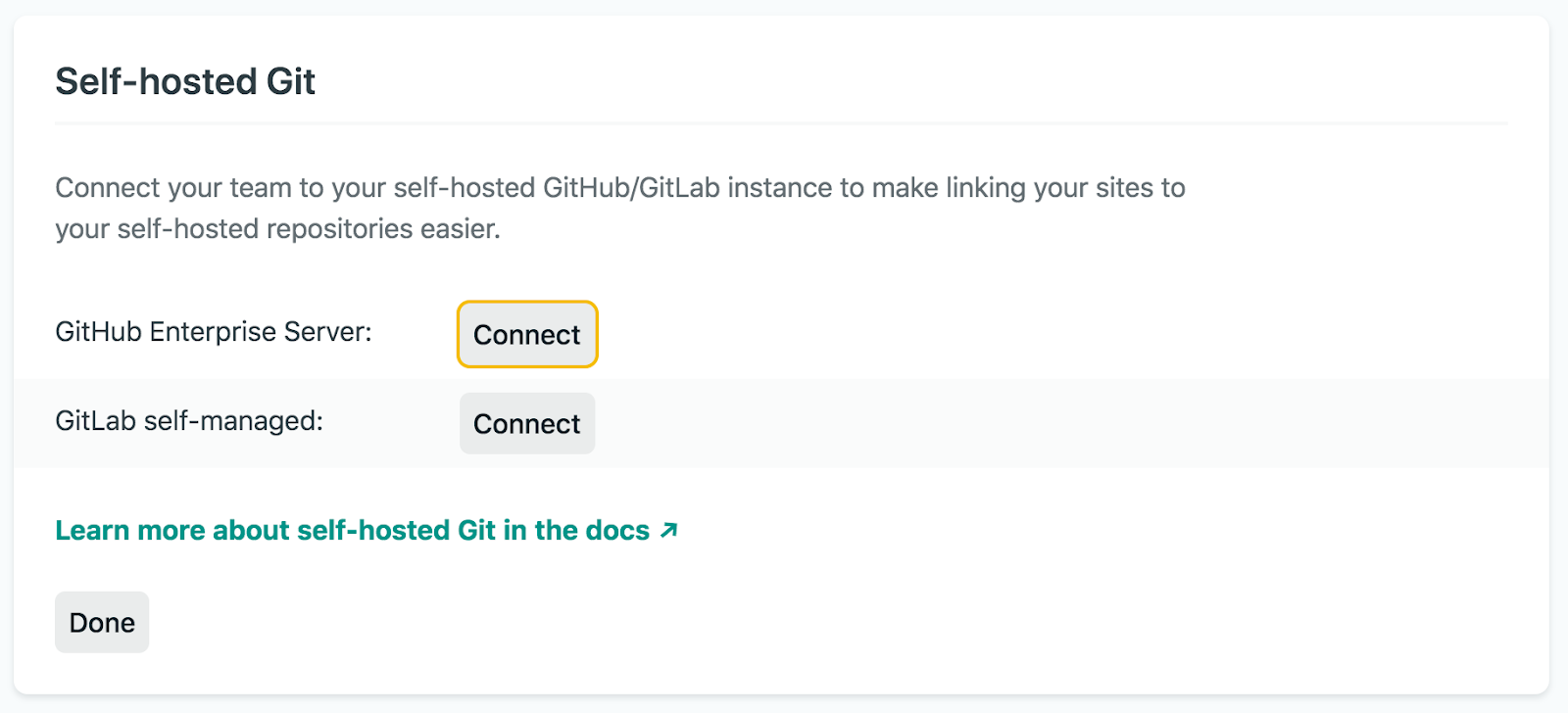 self-hosted github or gitlab repo setup