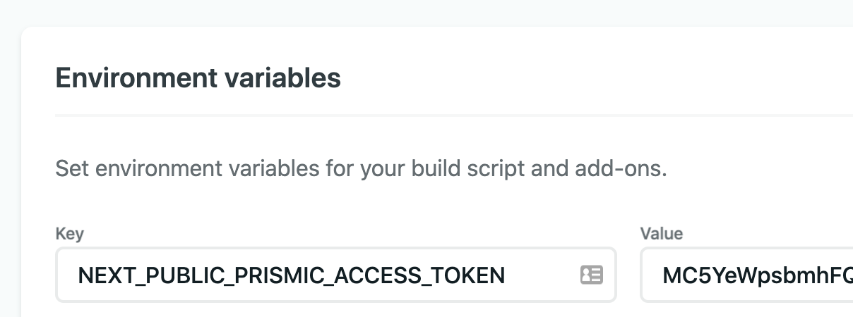 Netlify environment variables