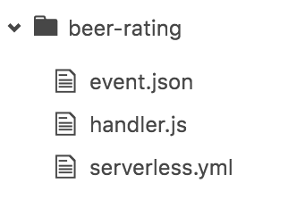 Serverless framework folder structure